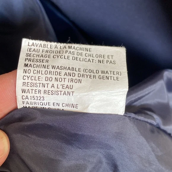 Vintage Navy Trench Coat Size 7/8 - Picture 6 of 10